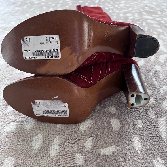 Marc Jacobs 7.5 rust/burnt orange suede slouch boot EUC - Picture 5 of 11